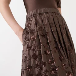 Tempra Sequinned Skirt
