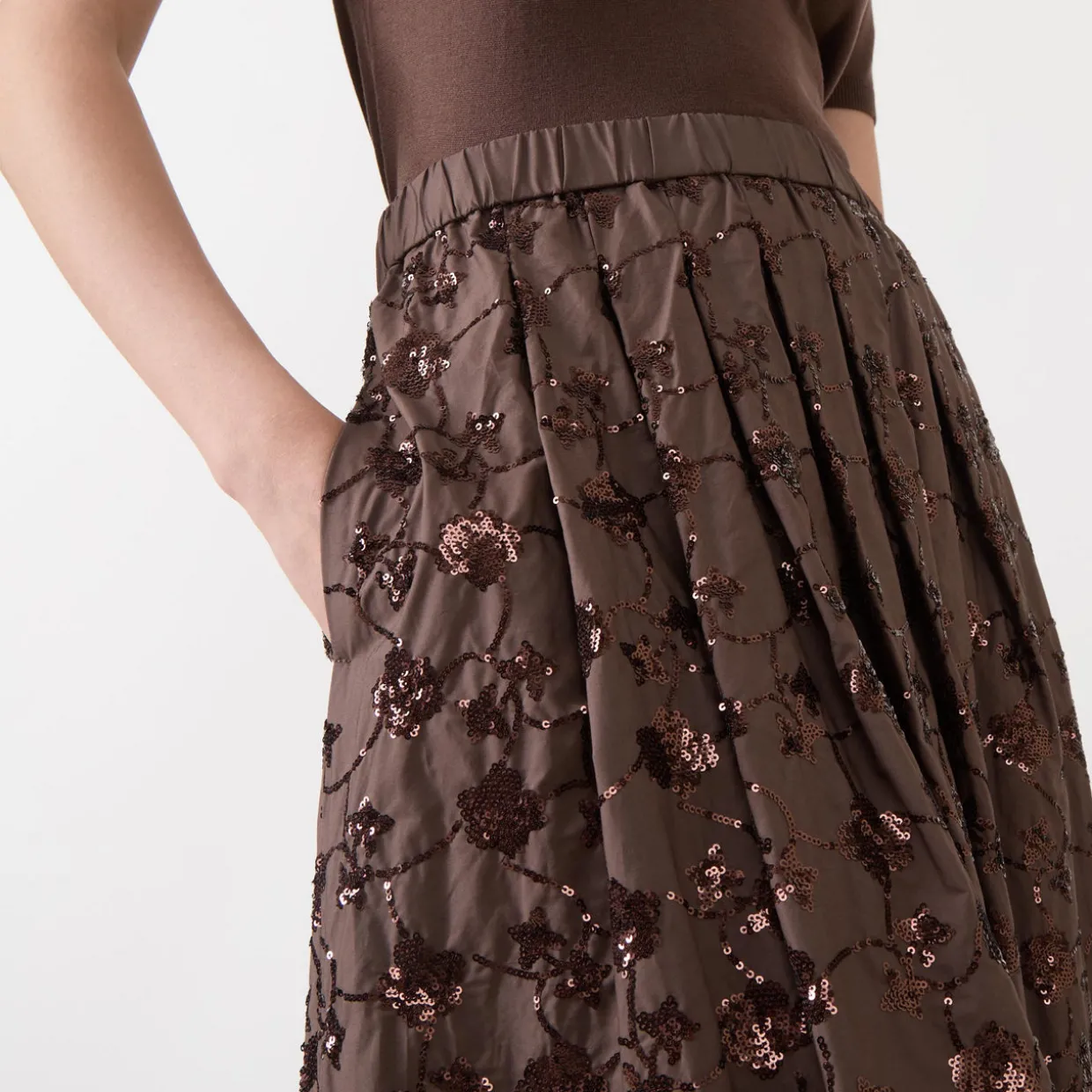 Tempra Sequinned Skirt
