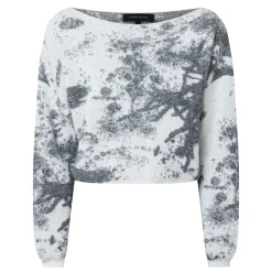Textured Cropped Sweater