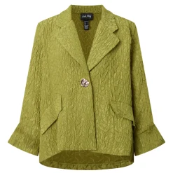 Textured Jacquard Swing Jacket
