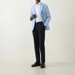 Textured Single-Breasted Blazer