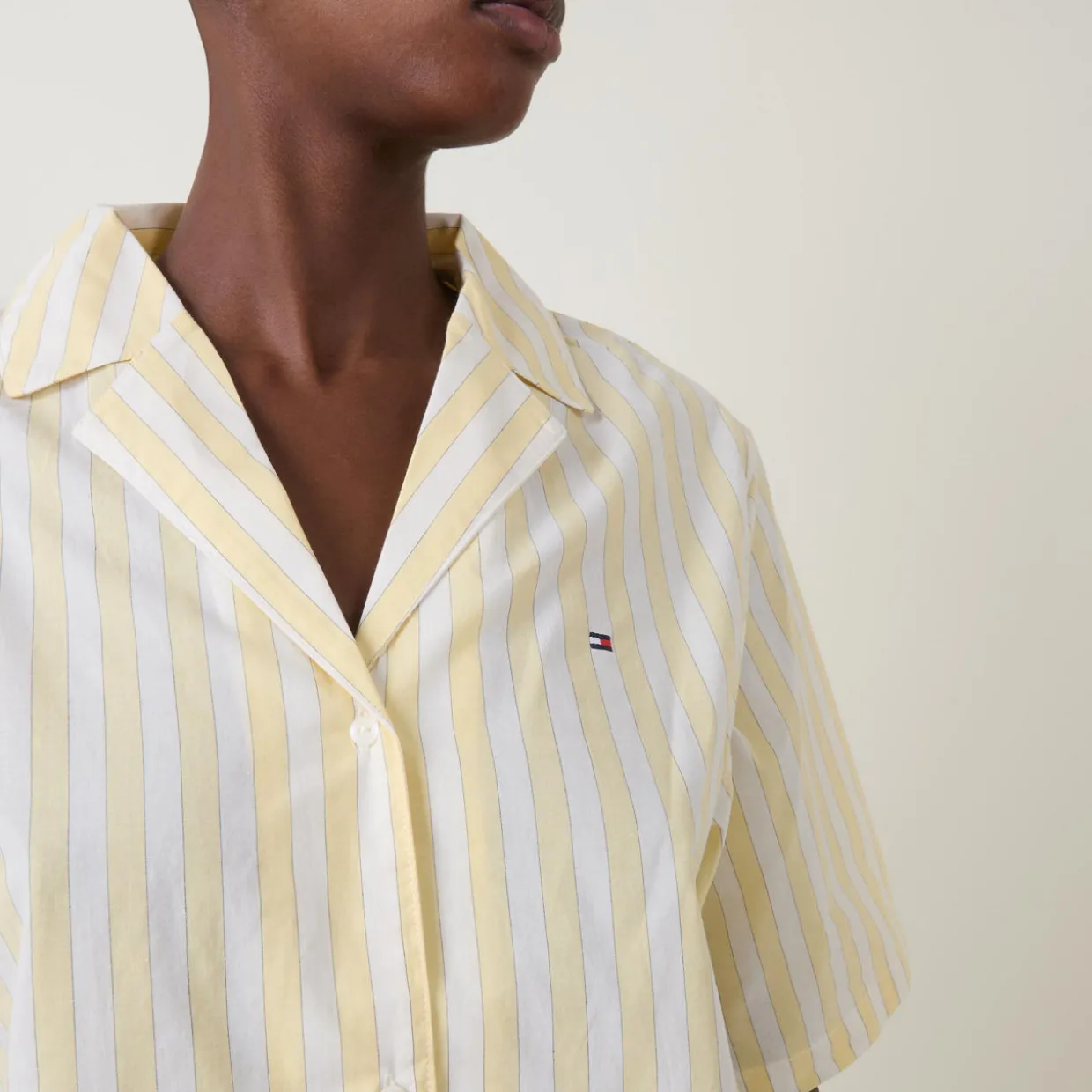 TH Logo Striped Pyjama Top