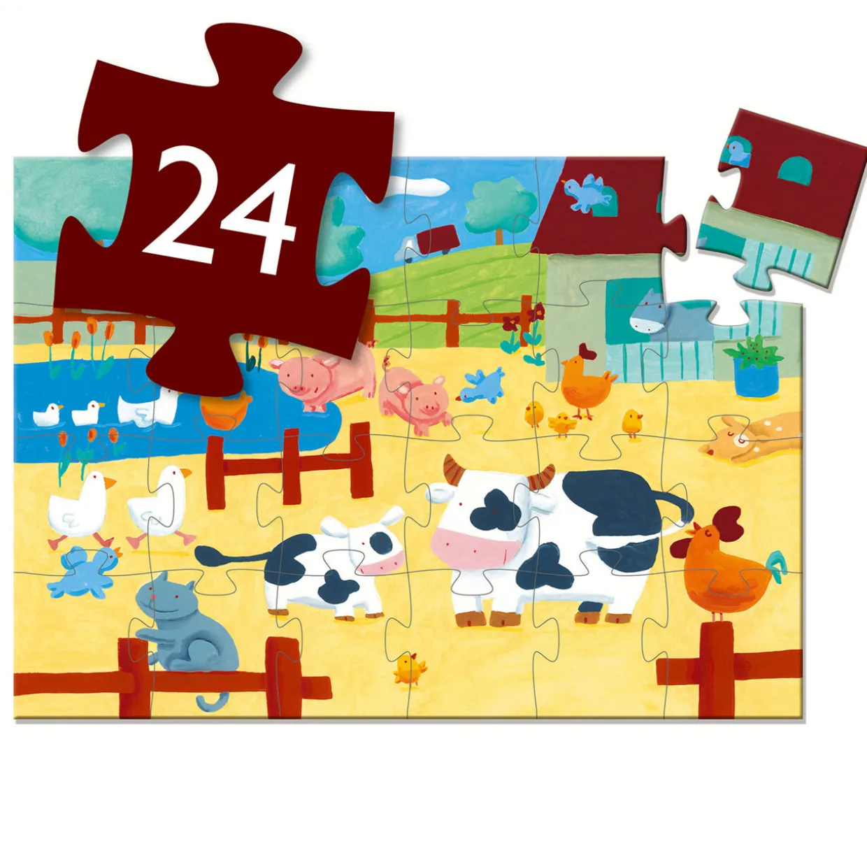 The Cows on the Farm 24-Piece Puzzle