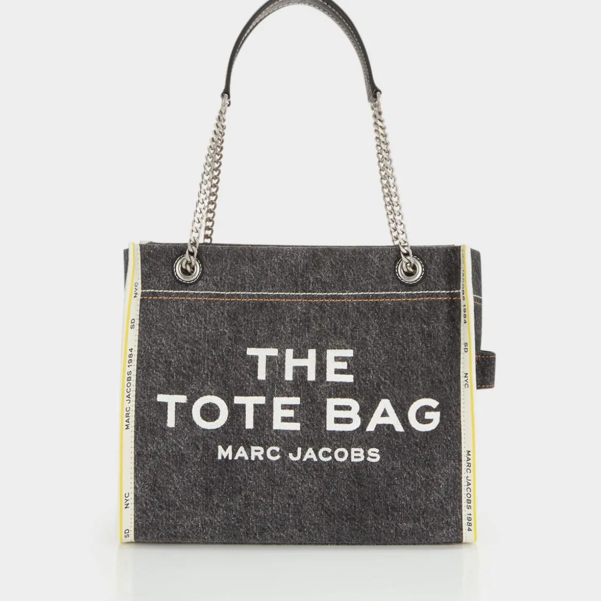 The Denim Chain Medium Tote Bag