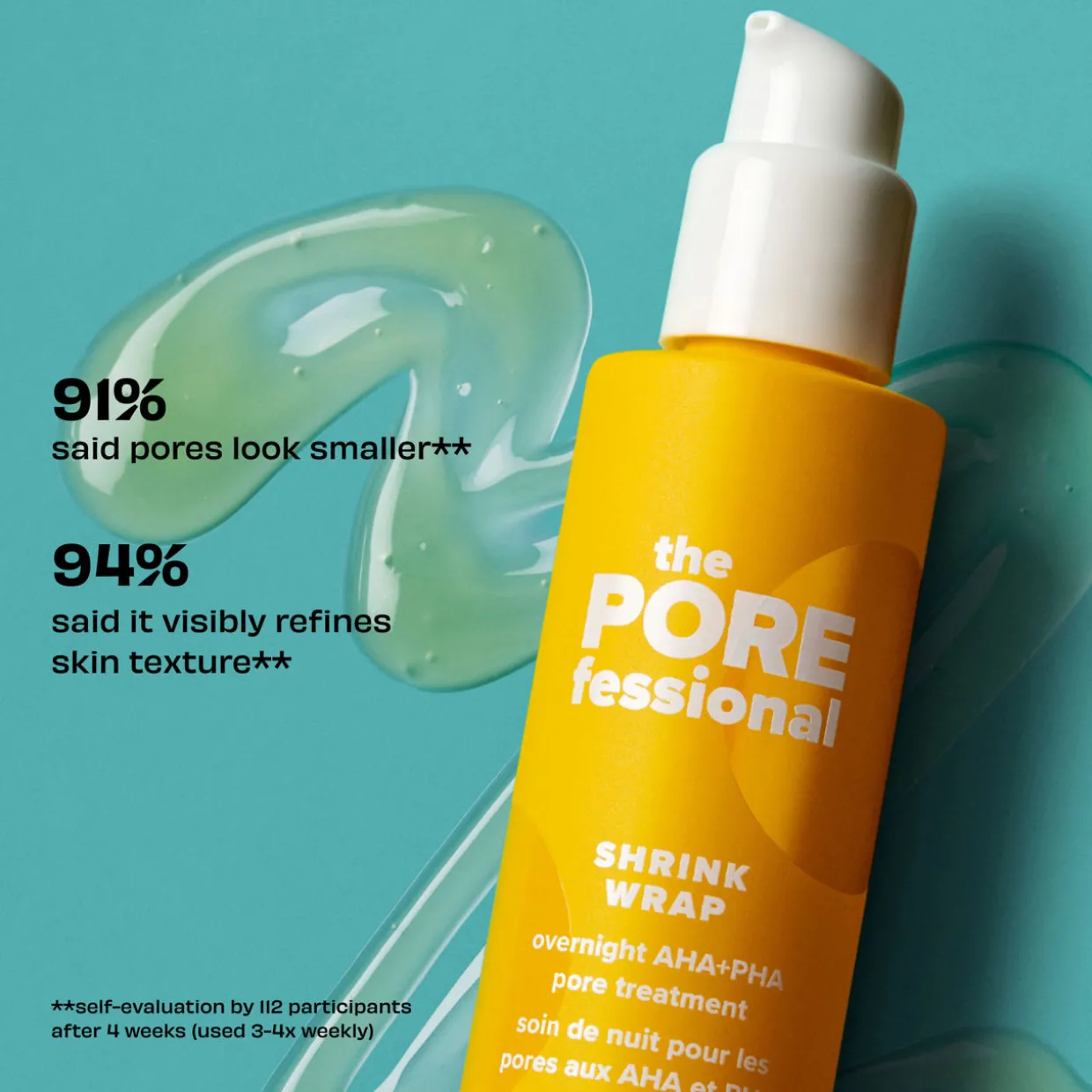 The POREfessional Shrink Wrap Overnight AHA+PHA Pore Treatment