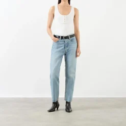 The Vertical High-Rise Straight Leg Jeans