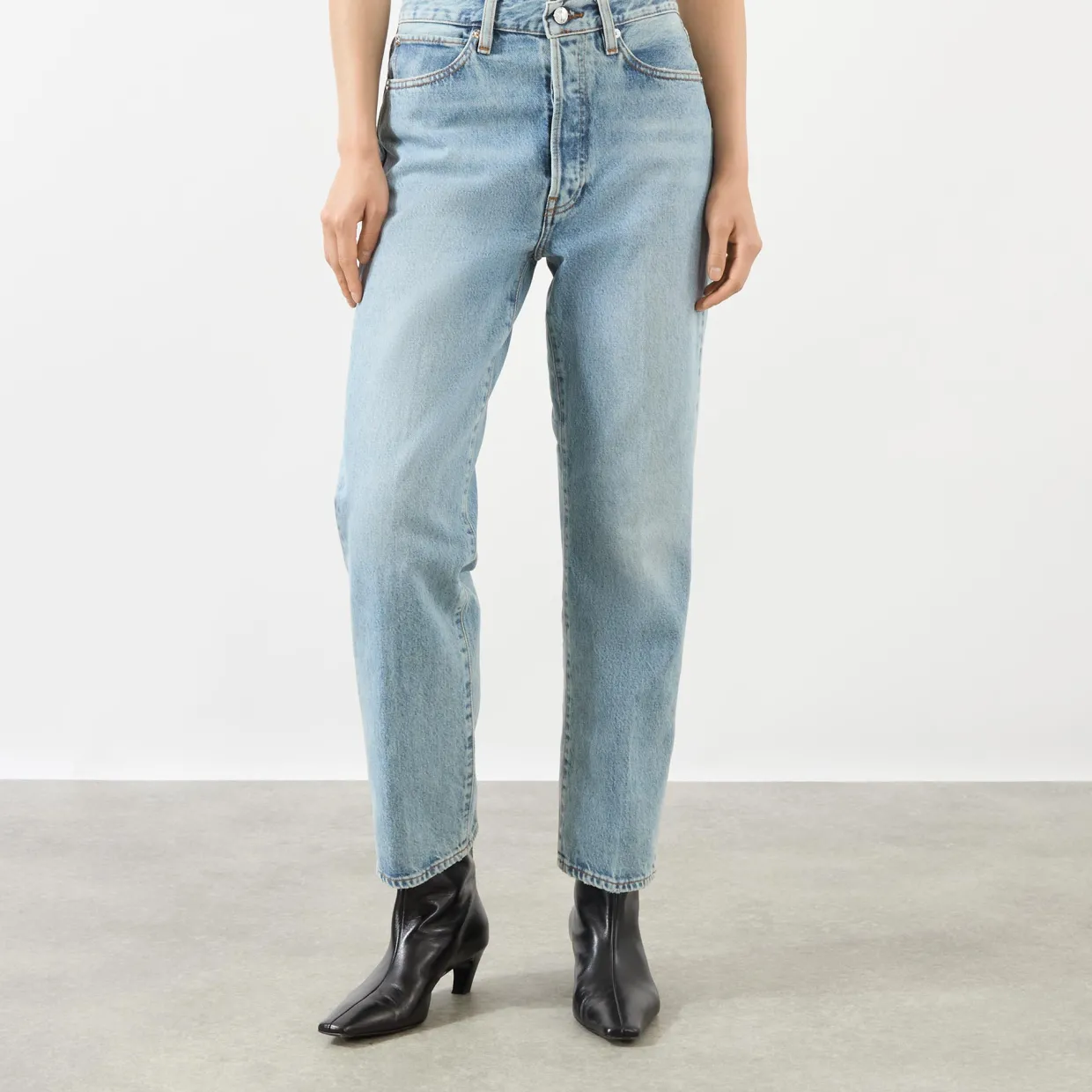 The Vertical High-Rise Straight Leg Jeans