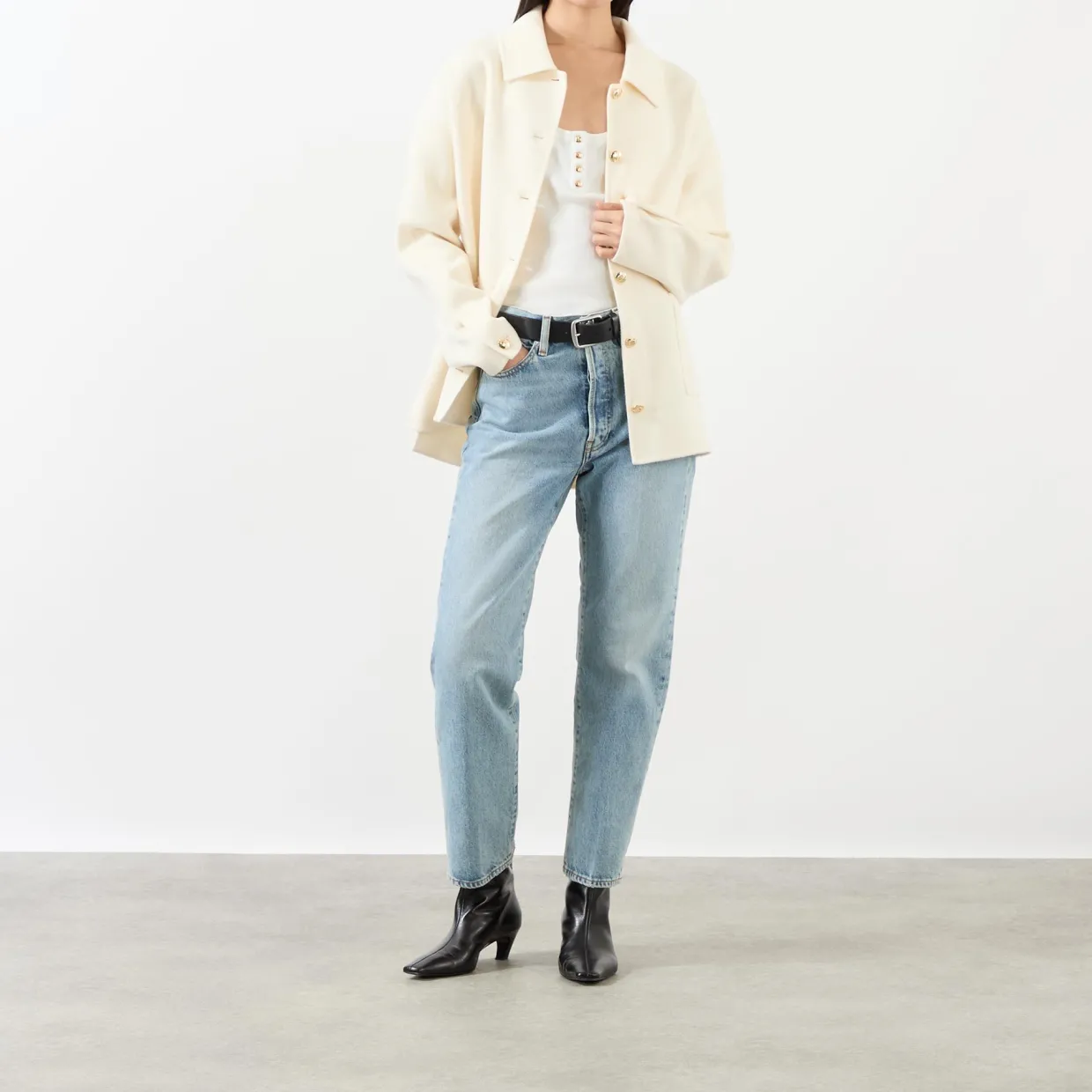 The Vertical High-Rise Straight Leg Jeans