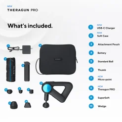 Theragun PRO Handheld Percussive Therapy Massage Gun (5th Generation)