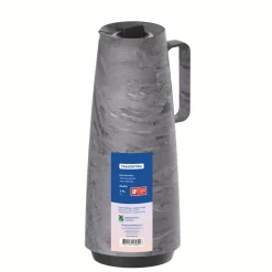 Thermal Flask with Interior Glass Container - Grey