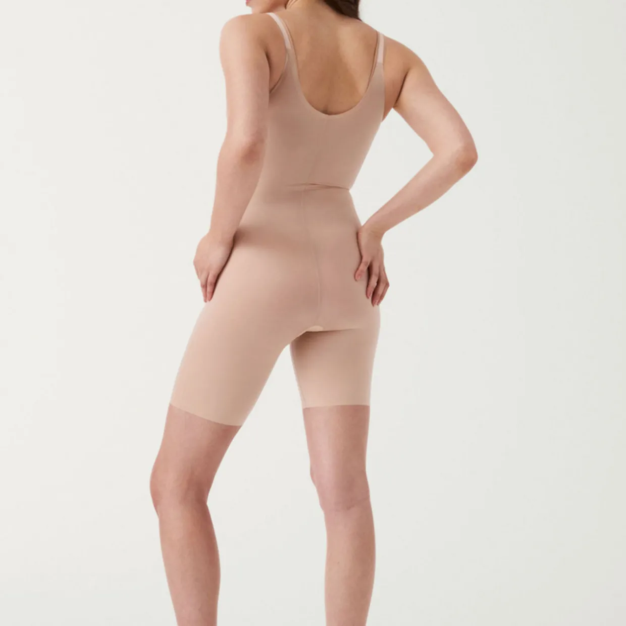 Thinstincts® 2.0 Open-Bust Mid-Thigh Bodysuit