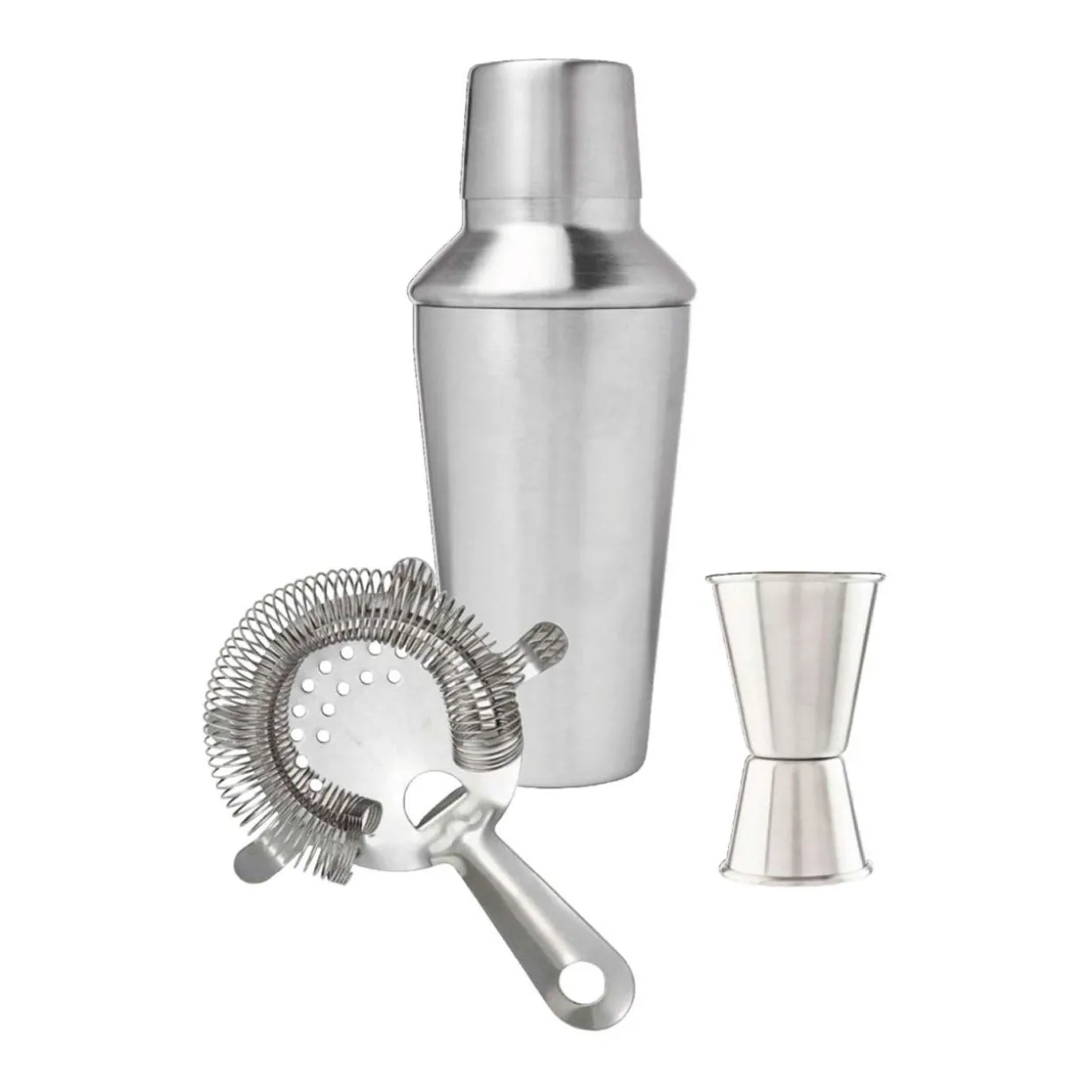 Three Piece Stainless Steel Cocktail Set