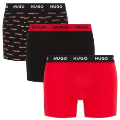 Three-Pack Assorted Logo Boxer Briefs