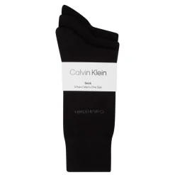 Three-Pack Flat Knit Crew Socks