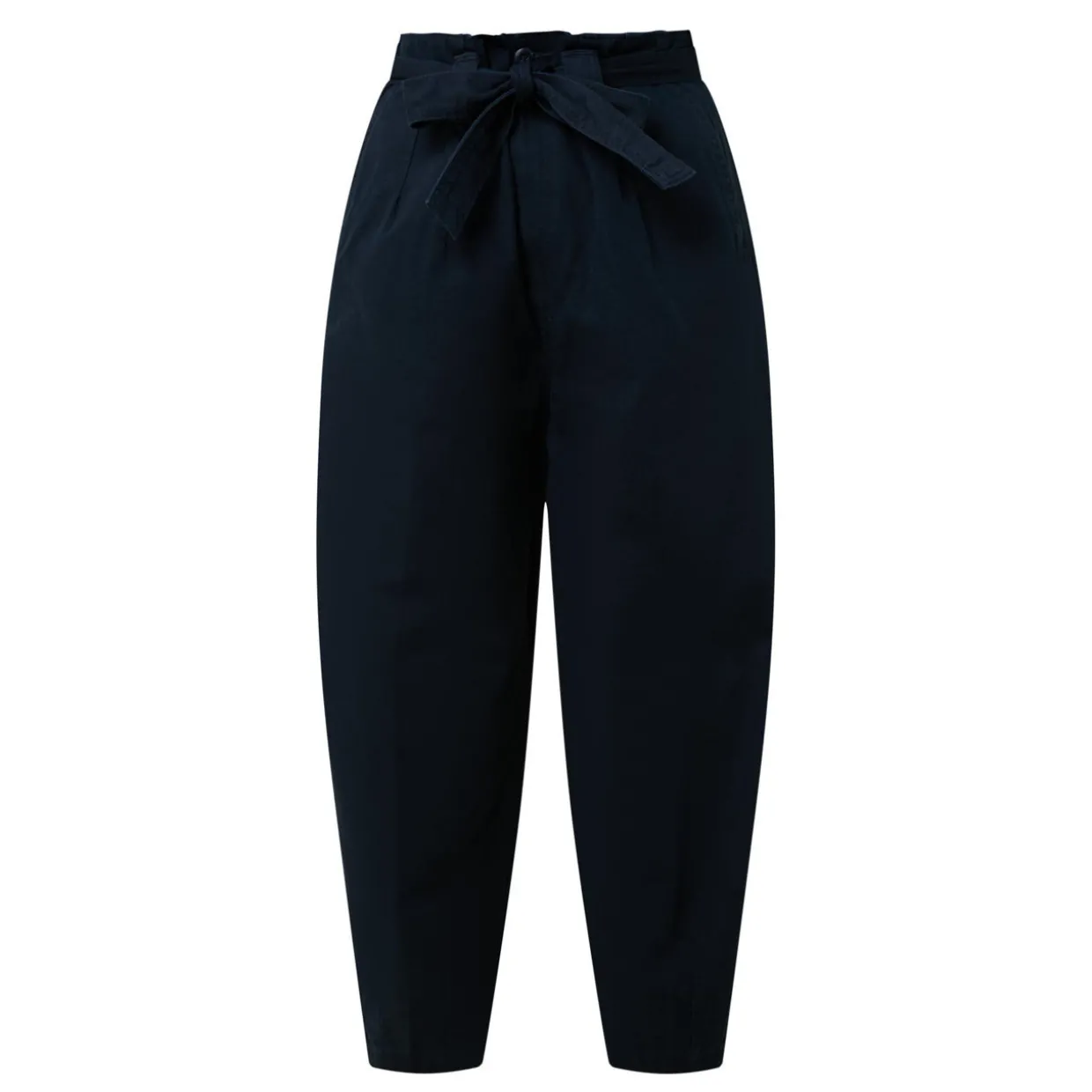 Tie-Waist Cropped Chinos