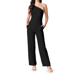 Tiffany Asymmetric Wide Leg Jumpsuit