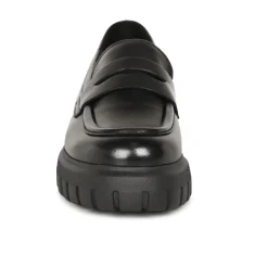 Tikka Leather Wedge Loafers