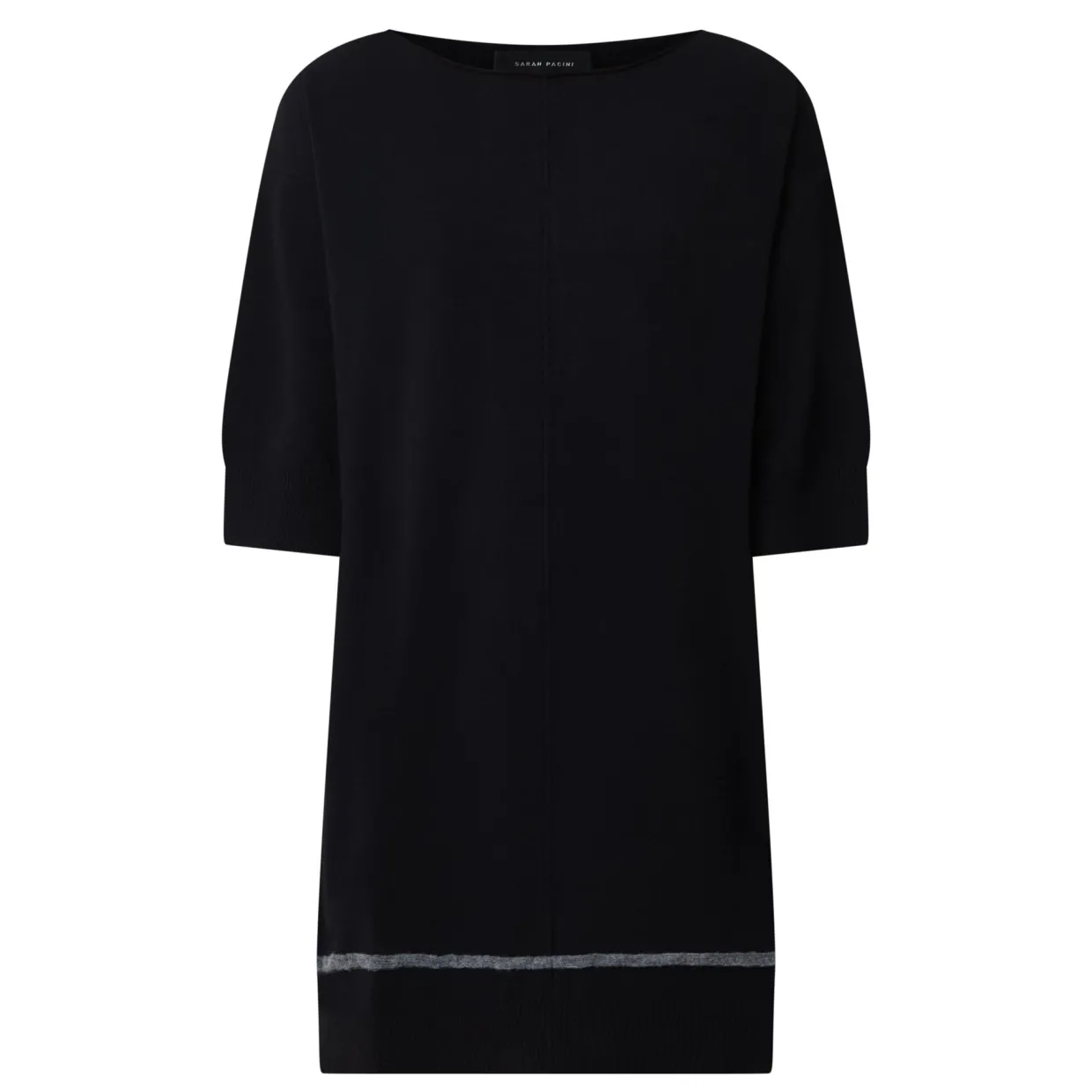 Tipped Knit Mini Dress