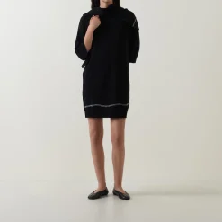 Tipped Knit Mini Dress