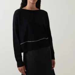 Tipped Knit Sweater
