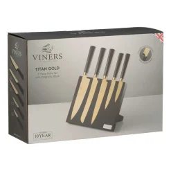 Titan Gold Six Piece Knife Block