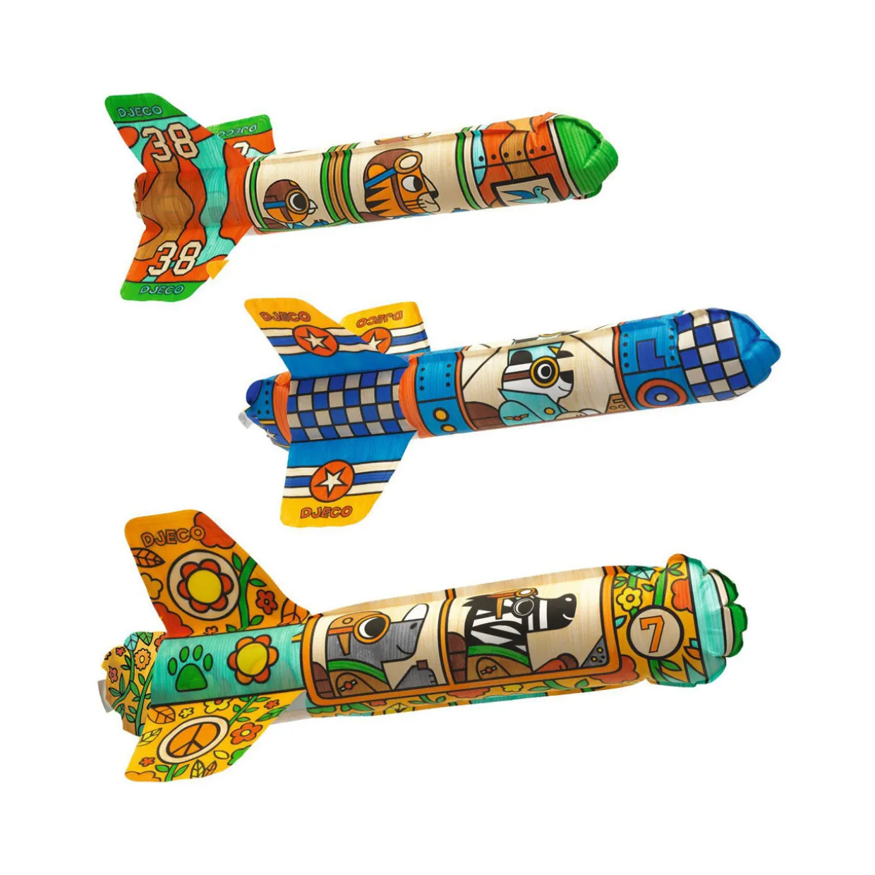 To the Sky Inflatable Plane Colouring Kit