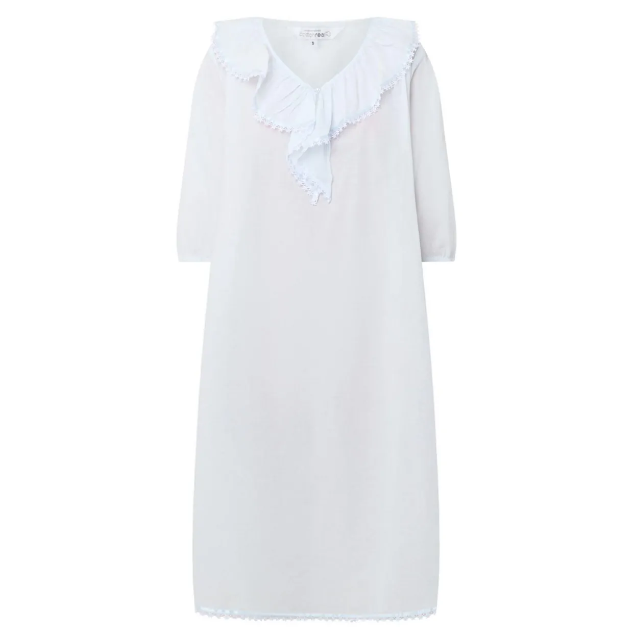Toby Voile Ruffle-Trim Night Dress