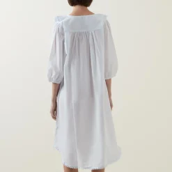 Toby Voile Ruffle-Trim Night Dress