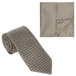 Tonal Floral Tie & Pocket Square Set