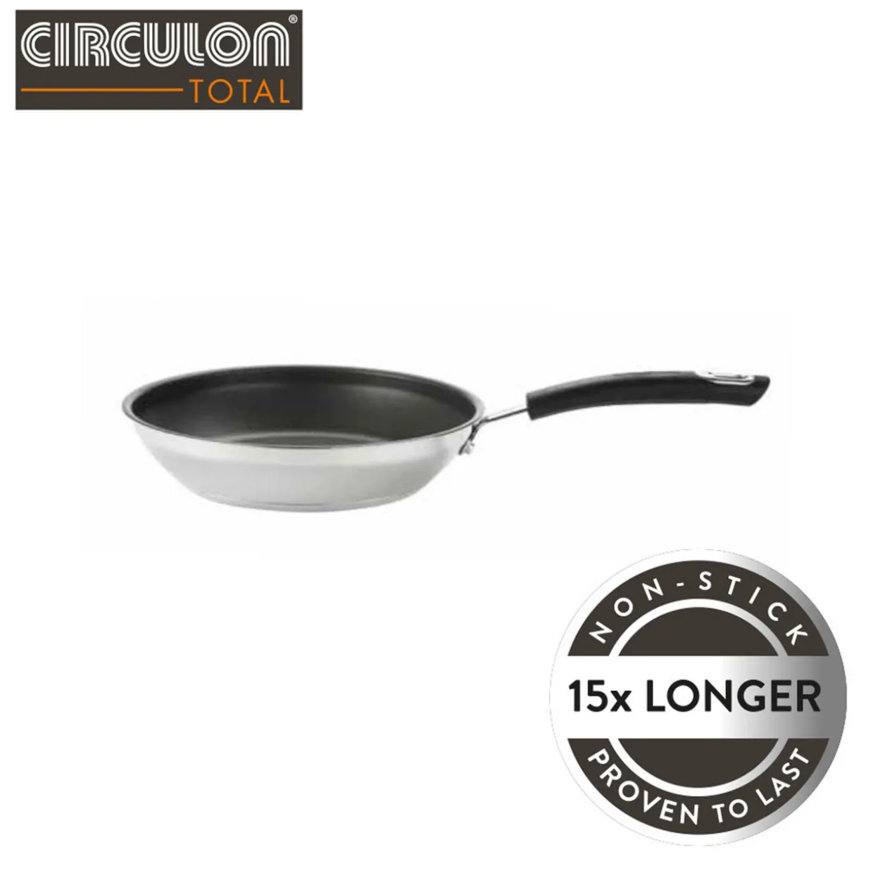 Total Stainless Steel Frying Pan 30cm