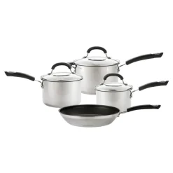Total Stainless Steel Saucepan & Frying Pan Set