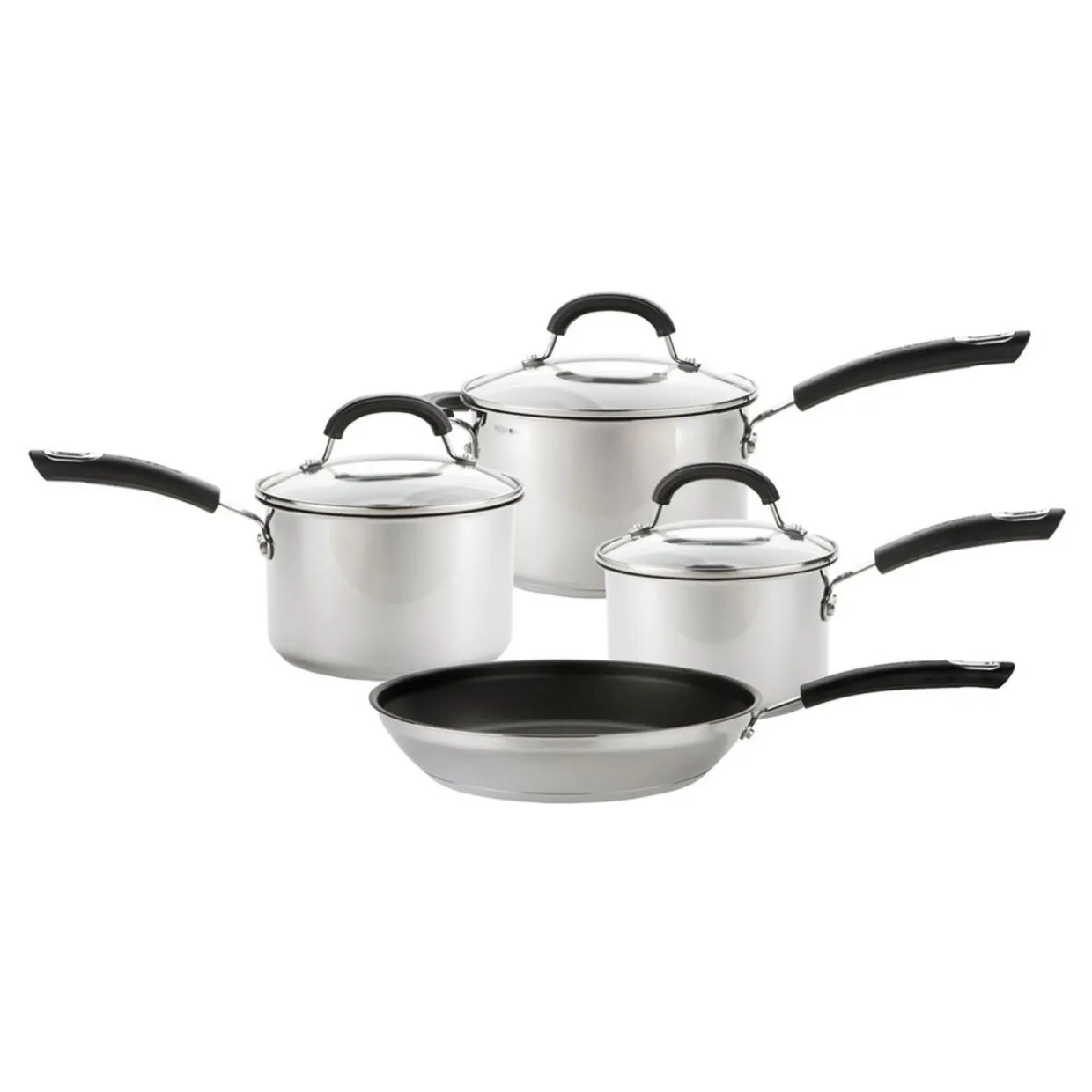 Total Stainless Steel Saucepan & Frying Pan Set