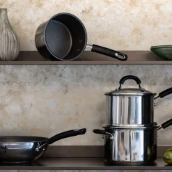 Total Stainless Steel Saucepan & Frying Pan Set
