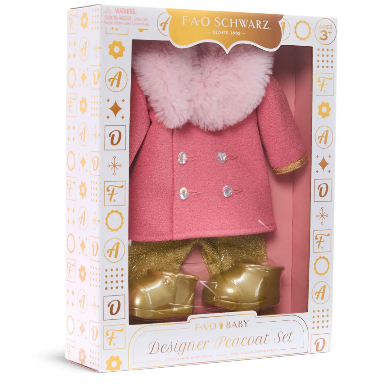 Toy Doll Designer Peacoat Set