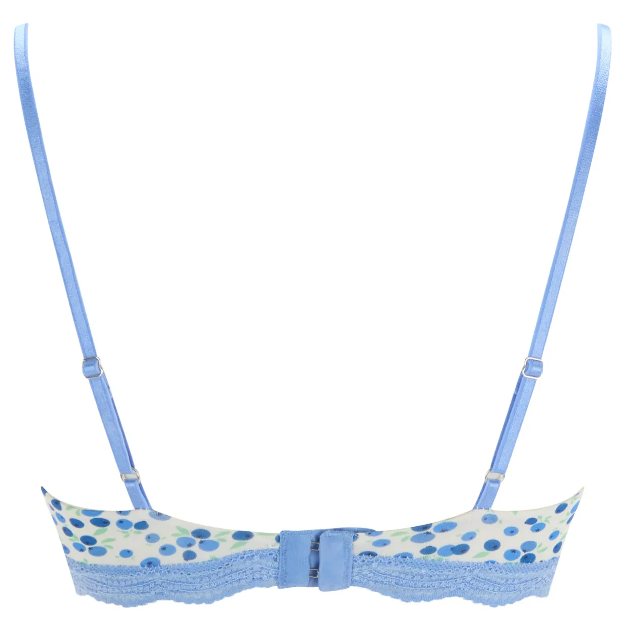 Triangle Lace Blueberry Print Bralette