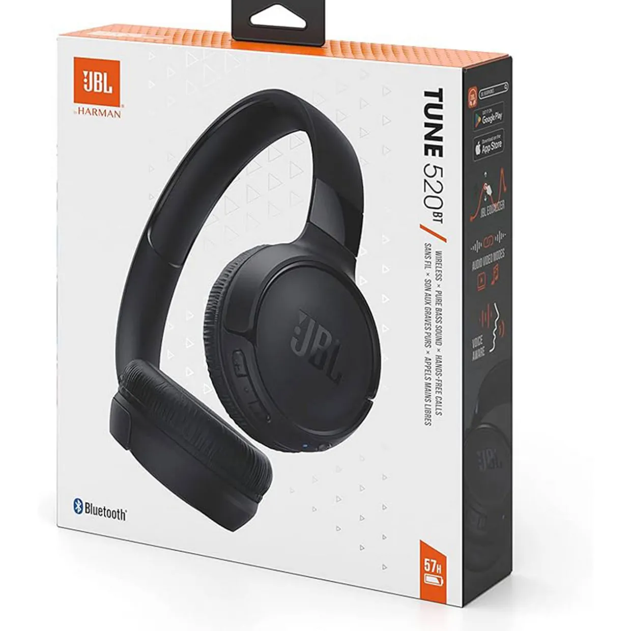 Tune 520BT Black On-Ear BT Headphones