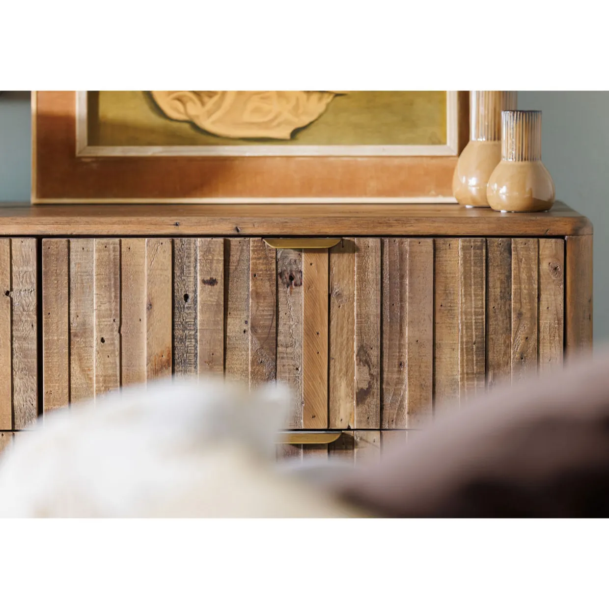 Turin 6-Drawer Wide Chest Brown
