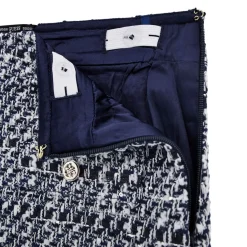 Tweed Button Detail Skirt