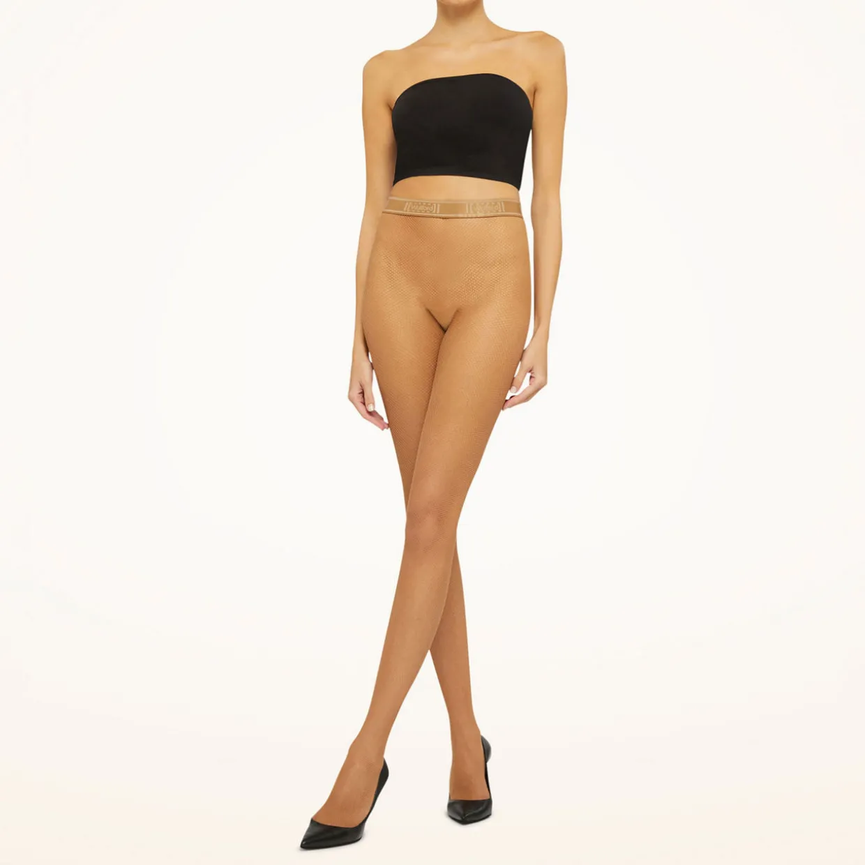 Twenties Fishnet Tights Honey
