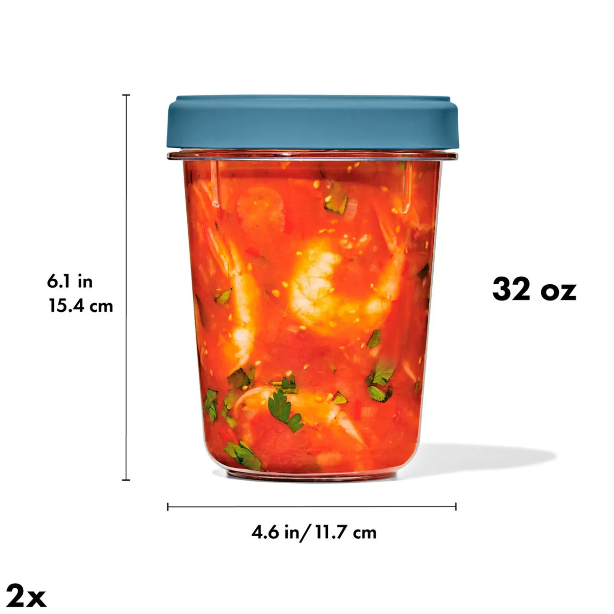 Twist & Stack Two-Piece Container Pack 32oz