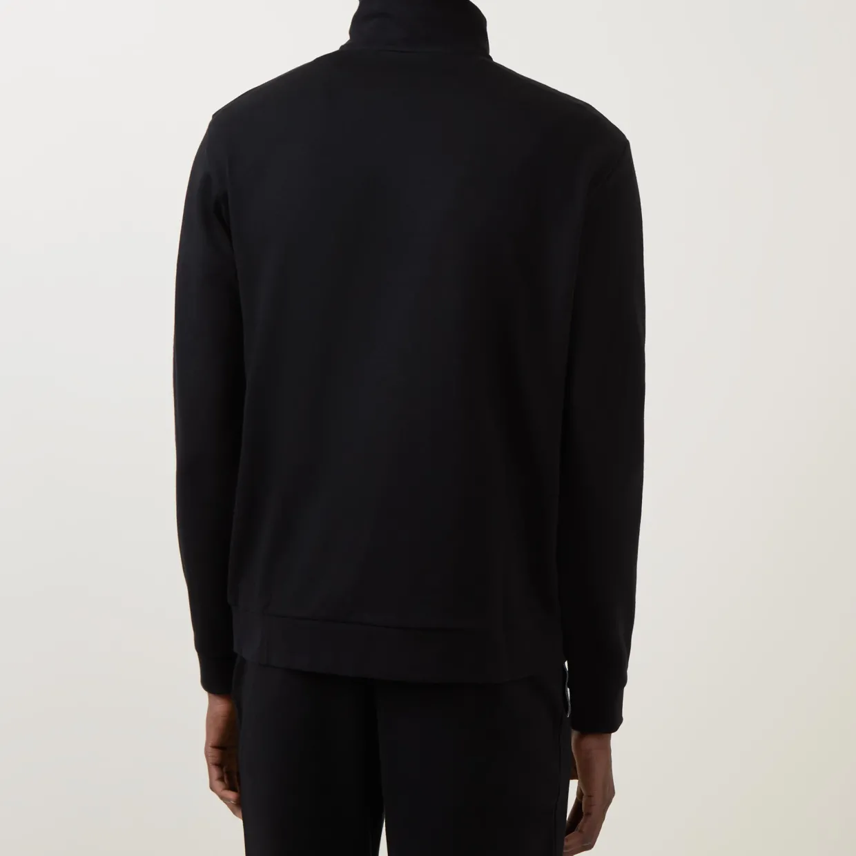 Two-Tone Half-Zip Sweatshirt