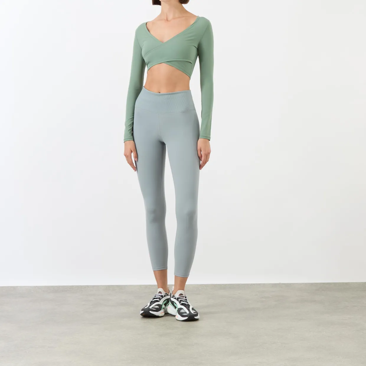 Ultimate Wrap Front Long-Sleeve Top