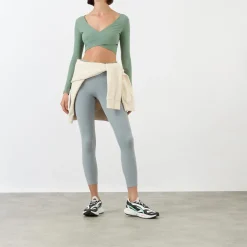 Ultimate Wrap Front Long-Sleeve Top