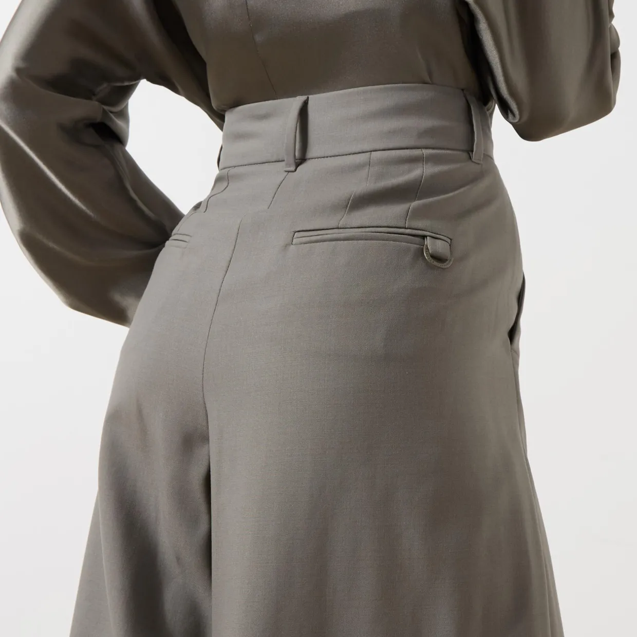 Ulzio High-Rise Wide Leg Trousers