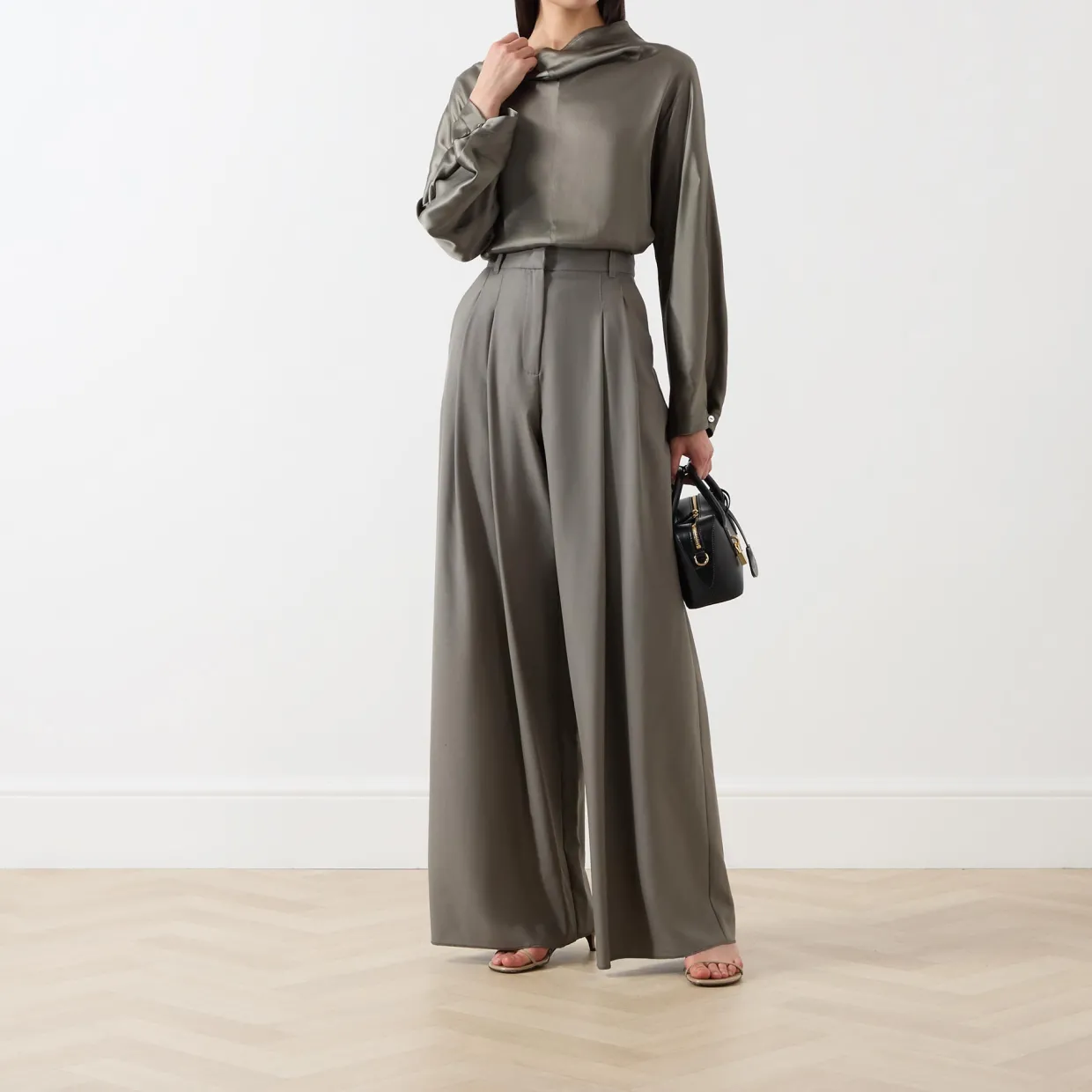 Ulzio High-Rise Wide Leg Trousers