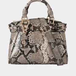 Valentina Mini Snake-Embossed Tote Bag