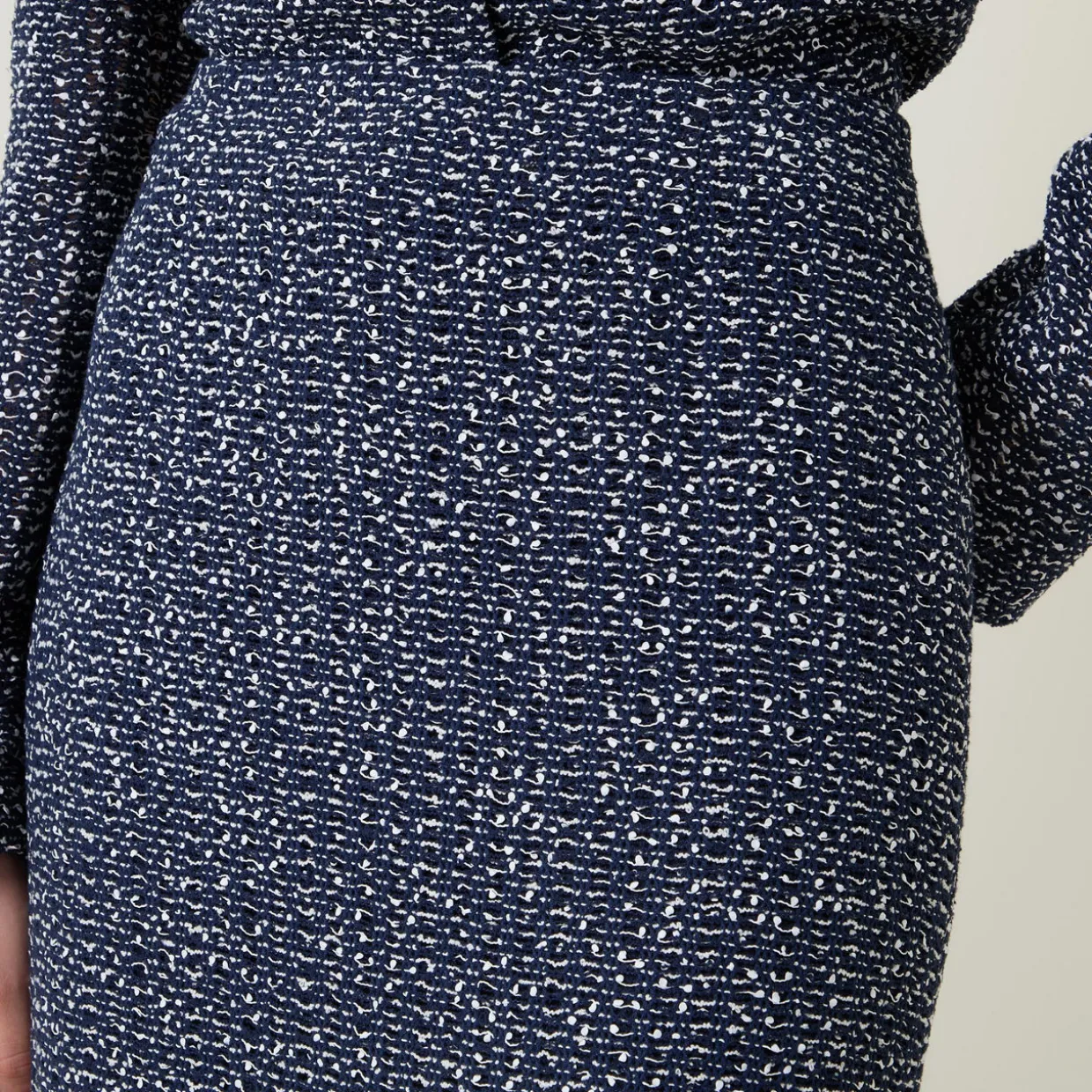 Vatilar Bouclé Knit Pencil Skirt