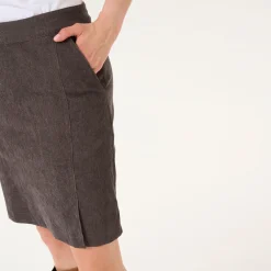 Vera Corduroy Mid-Rise Skirt