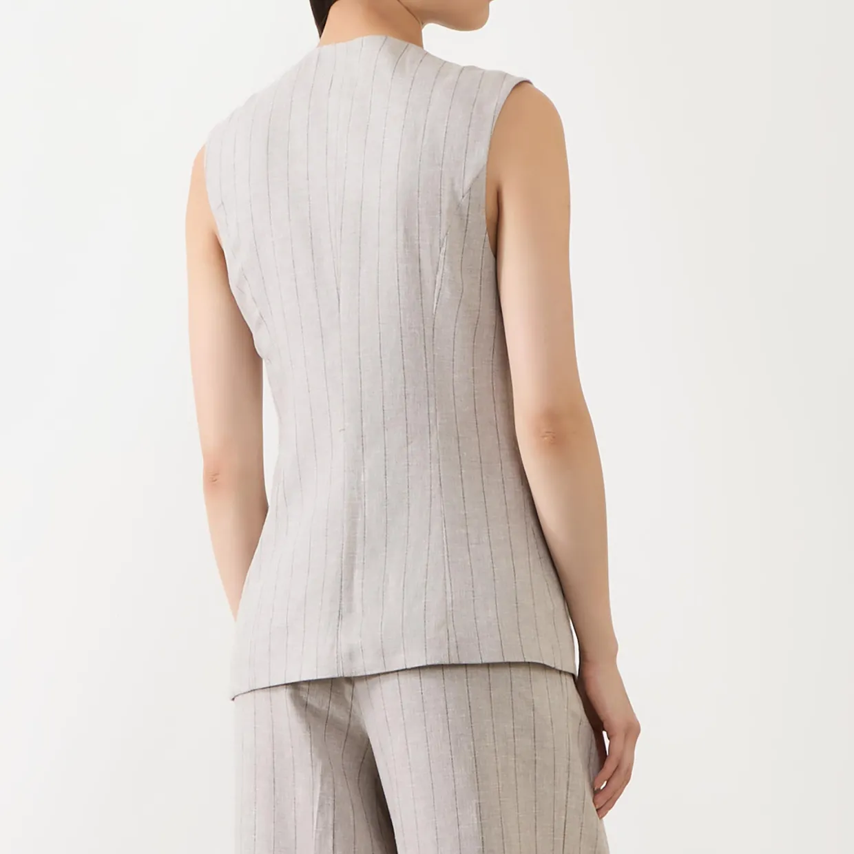 Vilka Pinstripe Wide Leg Trousers