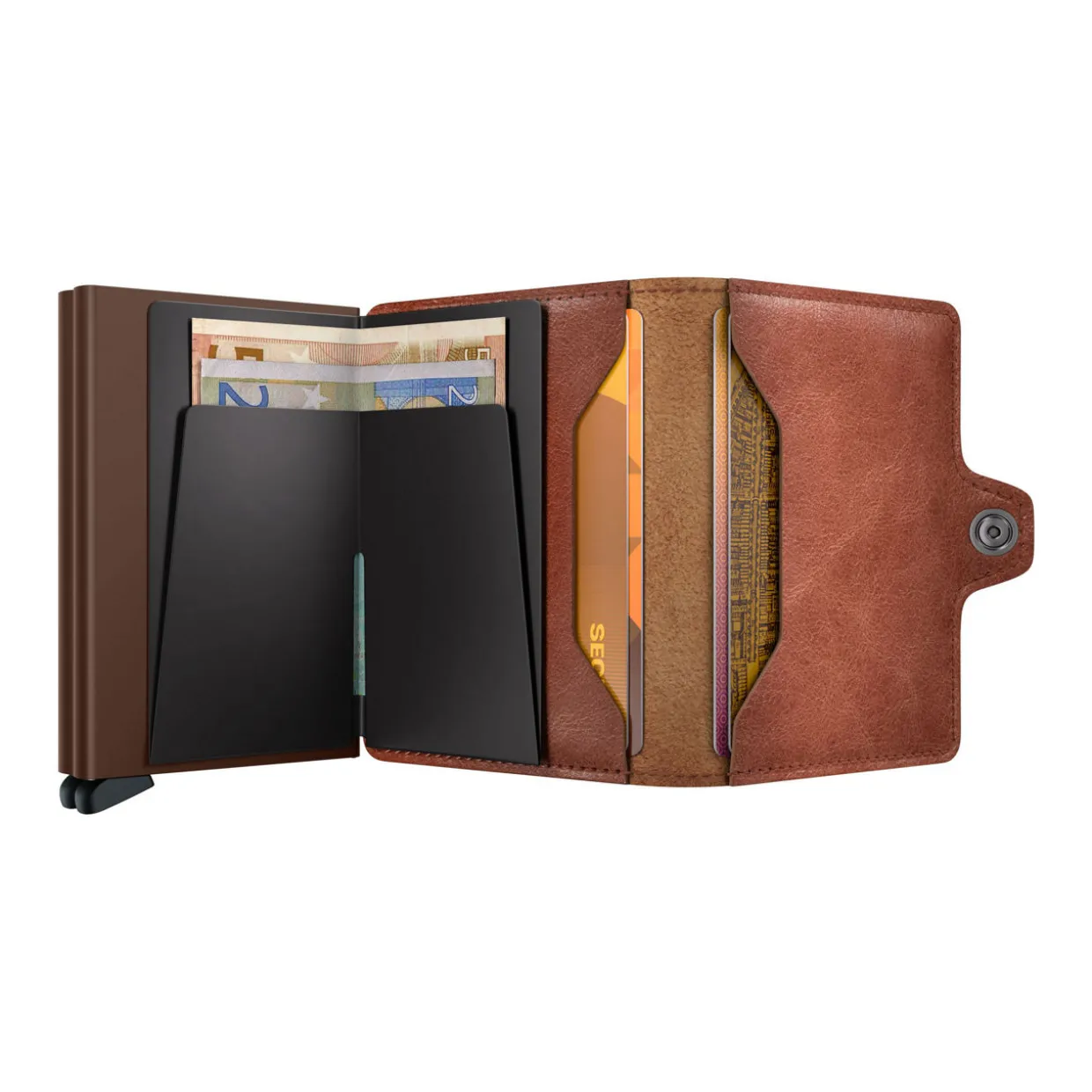 Vintage Leather Twin Wallet